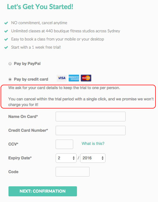 adding msg to payment page on Anyclass